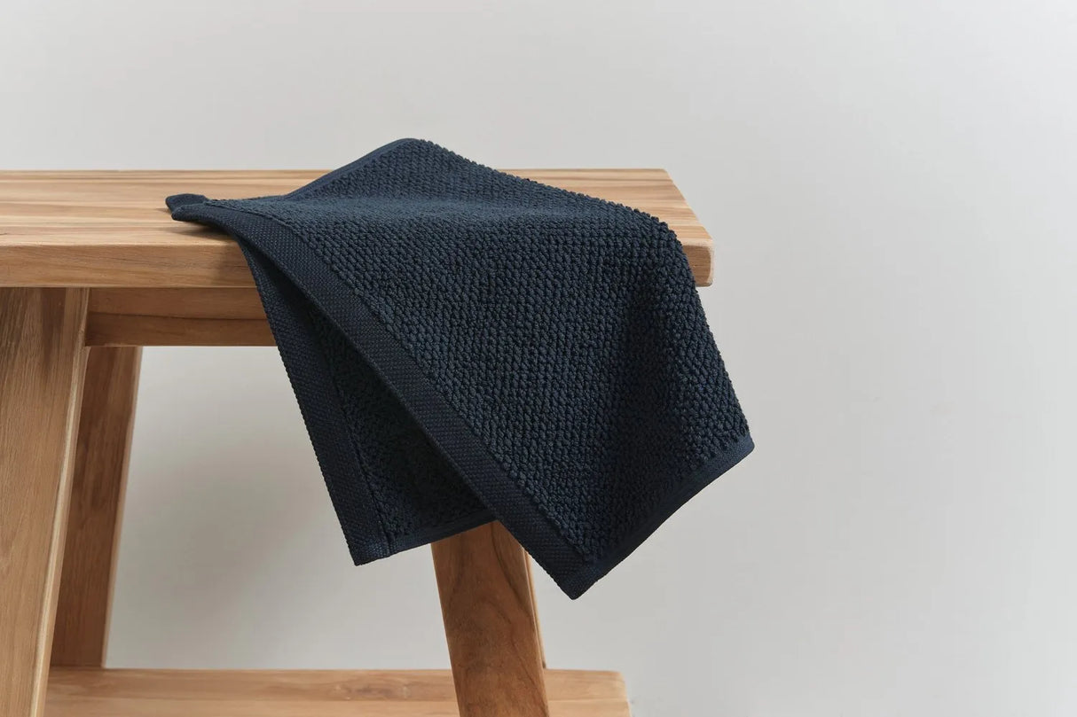 Pure Cotton Face Washer - Jacquard, Ink