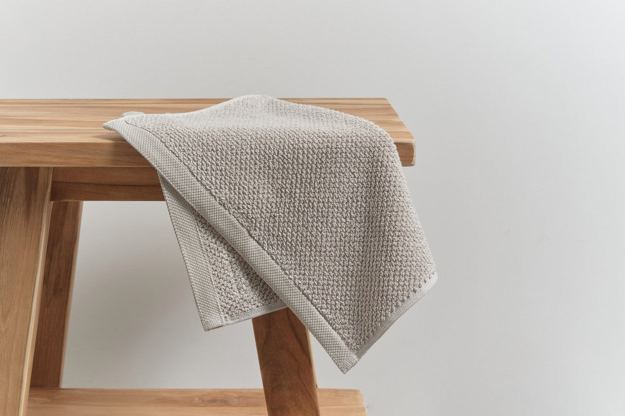 Pure Cotton Face Washer - Jacquard, Linen