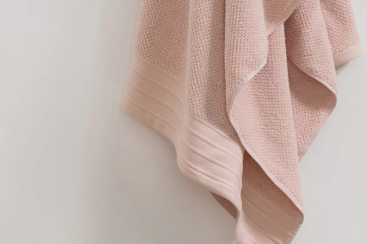 Pure Cotton Hand Towel - Jacquard, Blush