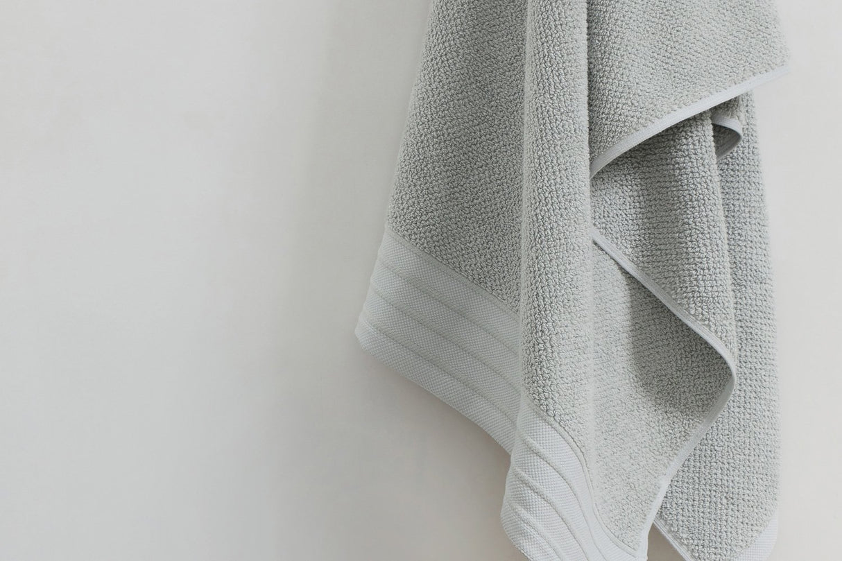 Pure Cotton Hand Towel - Jacquard, Dove