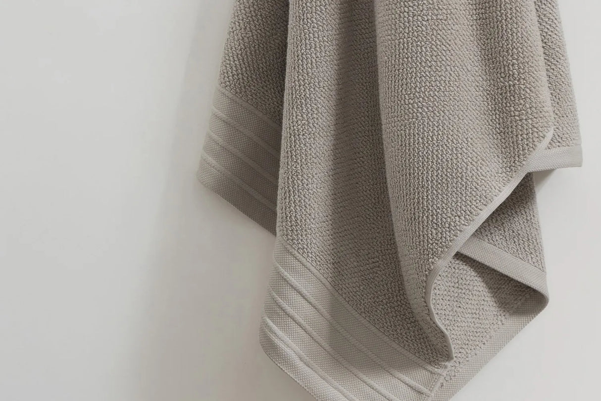 Pure Cotton Hand Towel - Jacquard, Linen