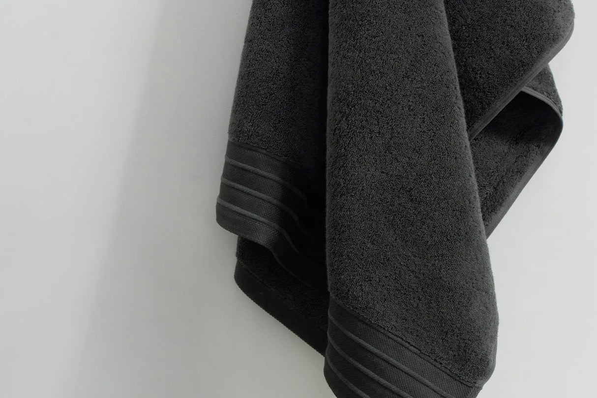 Pure Cotton Hand Towel - Luxe, Charcoal