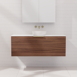 Zoe - 1200mm Walnut Wall Hung Vanity