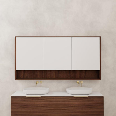 Carini - 1800mm Walnut Shaving Cabinet