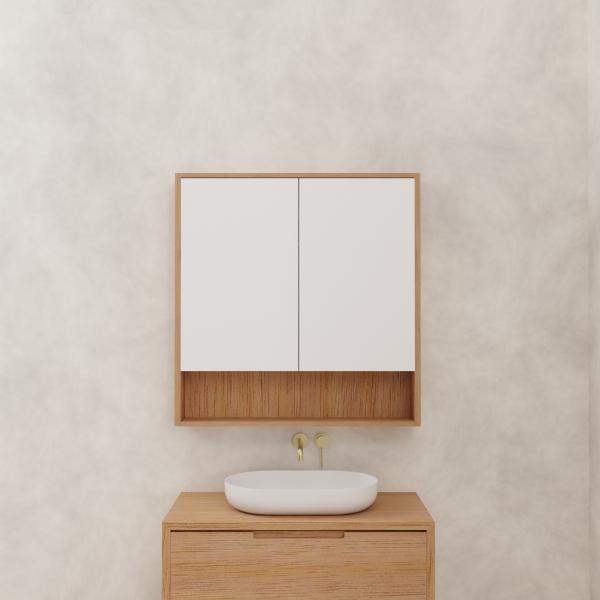 Carini - 900mm Victorian Ash Shaving Cabinet