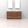 Celeste Duo - 1500mm Walnut Freestanding Vanity
