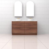Celeste Duo - 1500mm Walnut Freestanding Vanity