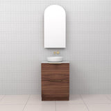 Celeste Duo - 600mm Walnut Freestanding Vanity