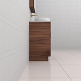 Celeste Duo - 600mm Walnut Freestanding Vanity