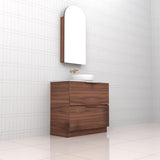 Celeste Duo - 900mm Walnut Freestanding Vanity