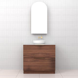 Celeste Duo - 900mm Walnut Freestanding Vanity