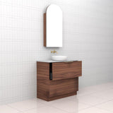 Celeste Duo - 900mm Walnut Freestanding Vanity