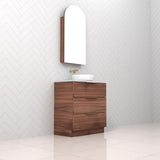 Celeste Trio - 750mm Walnut Freestanding Vanity