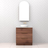Celeste Trio - 750mm Walnut Freestanding Vanity