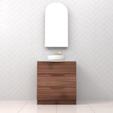 Celeste Trio - 750mm Walnut Freestanding Vanity
