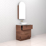 Celeste Trio - 750mm Walnut Freestanding Vanity