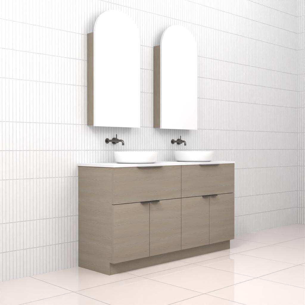 Marlee - 1500mm Smoked Ash Freestanding Vanity