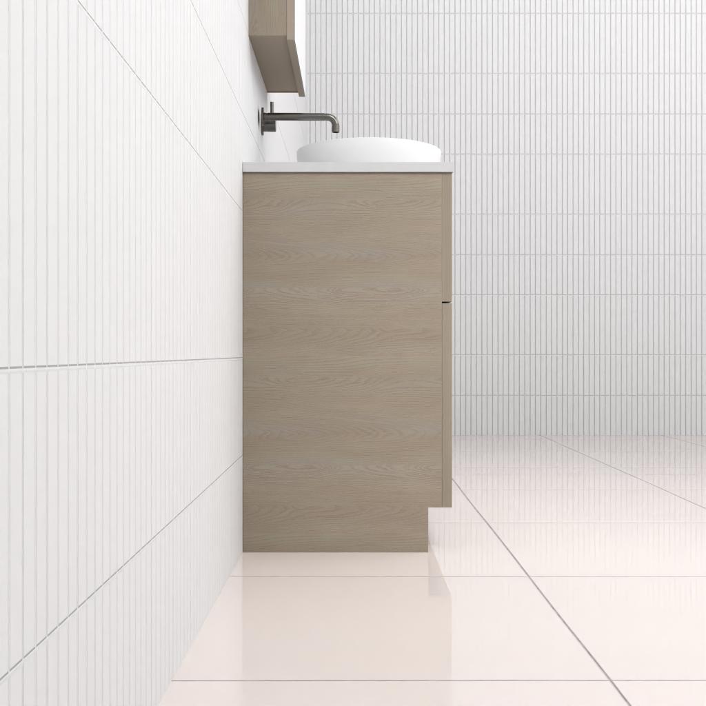 Marlee - 750mm Smoked Ash Freestanding Vanity