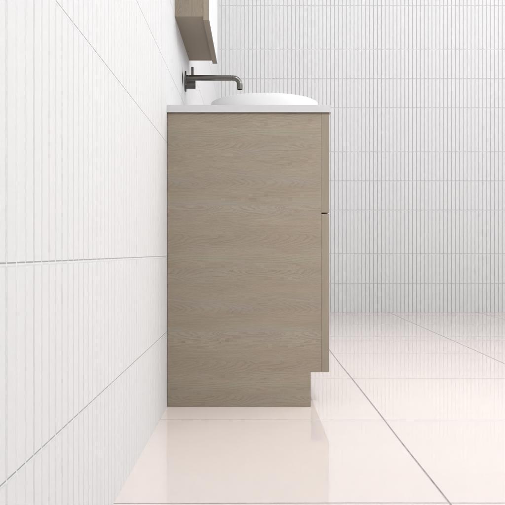 Marlee - 900mm Smoked Ash Freestanding Vanity