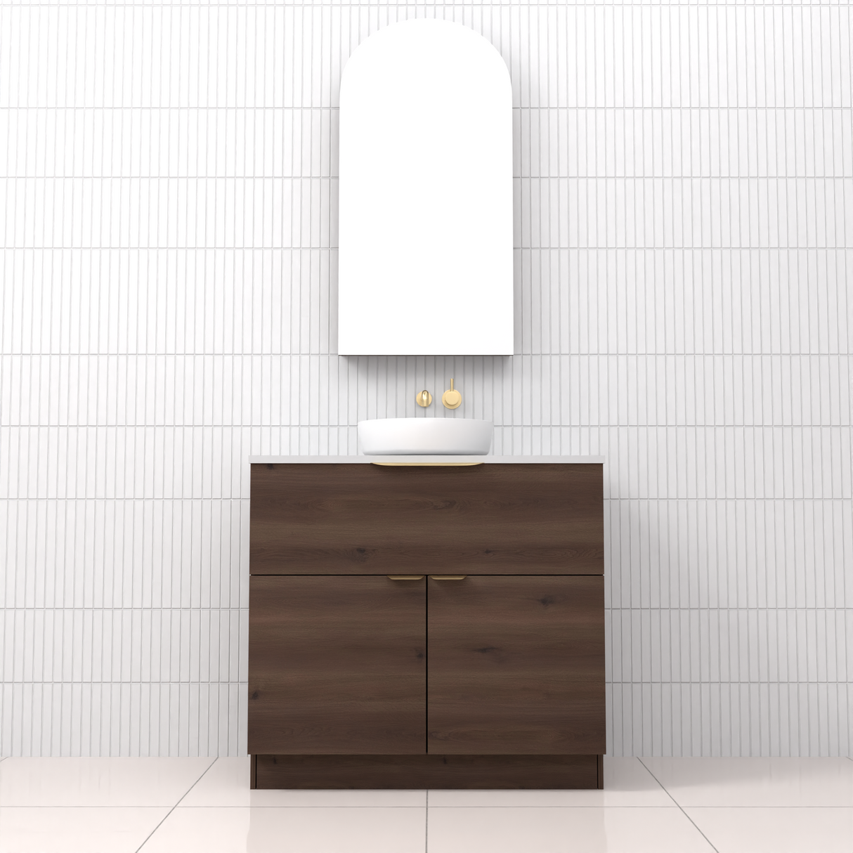 Marlee - 900mm Chestnut Freestanding Vanity