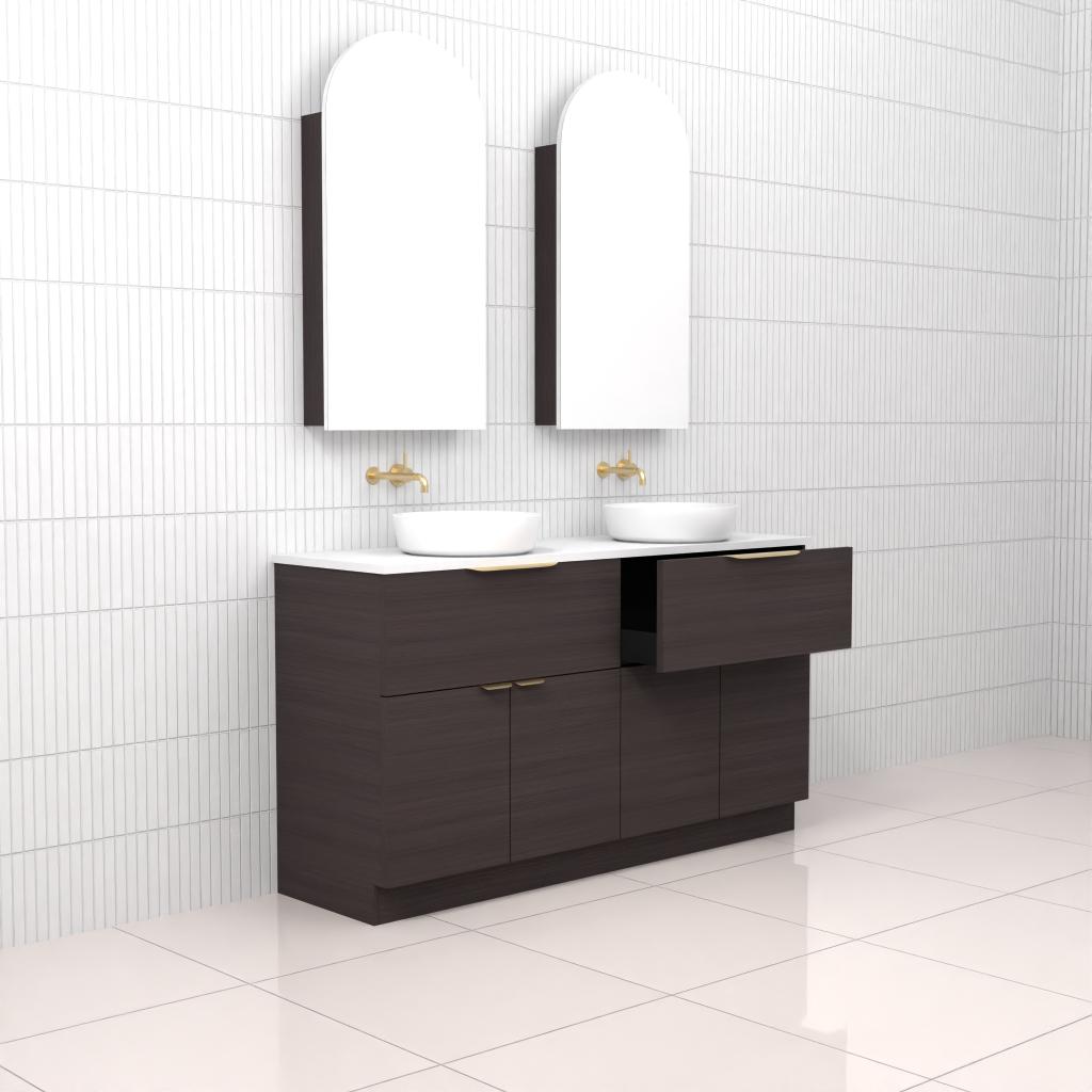 Marlee - 1500mm Espresso Oak Freestanding Vanity
