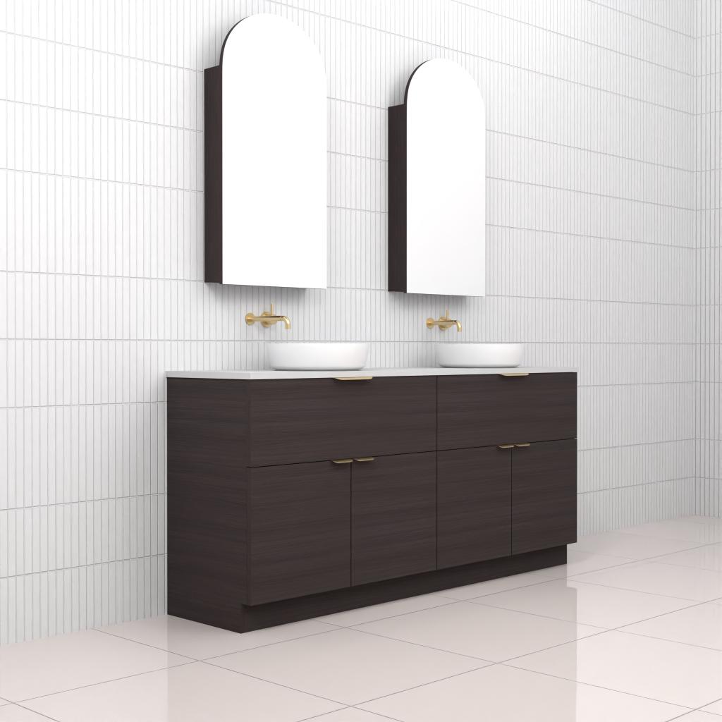 Marlee - 1800mm Espresso Oak Freestanding Vanity