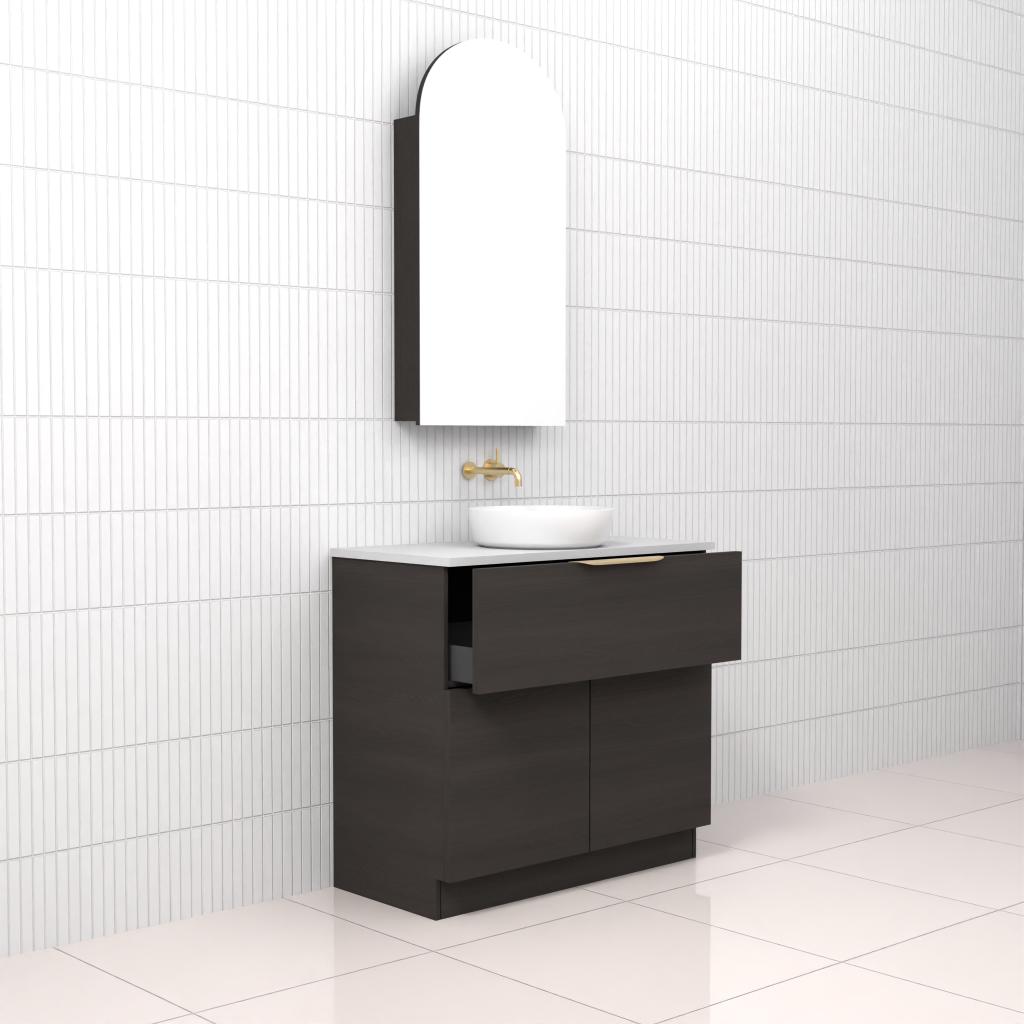 Marlee - 900mm Smoked Onyx Freestanding Vanity