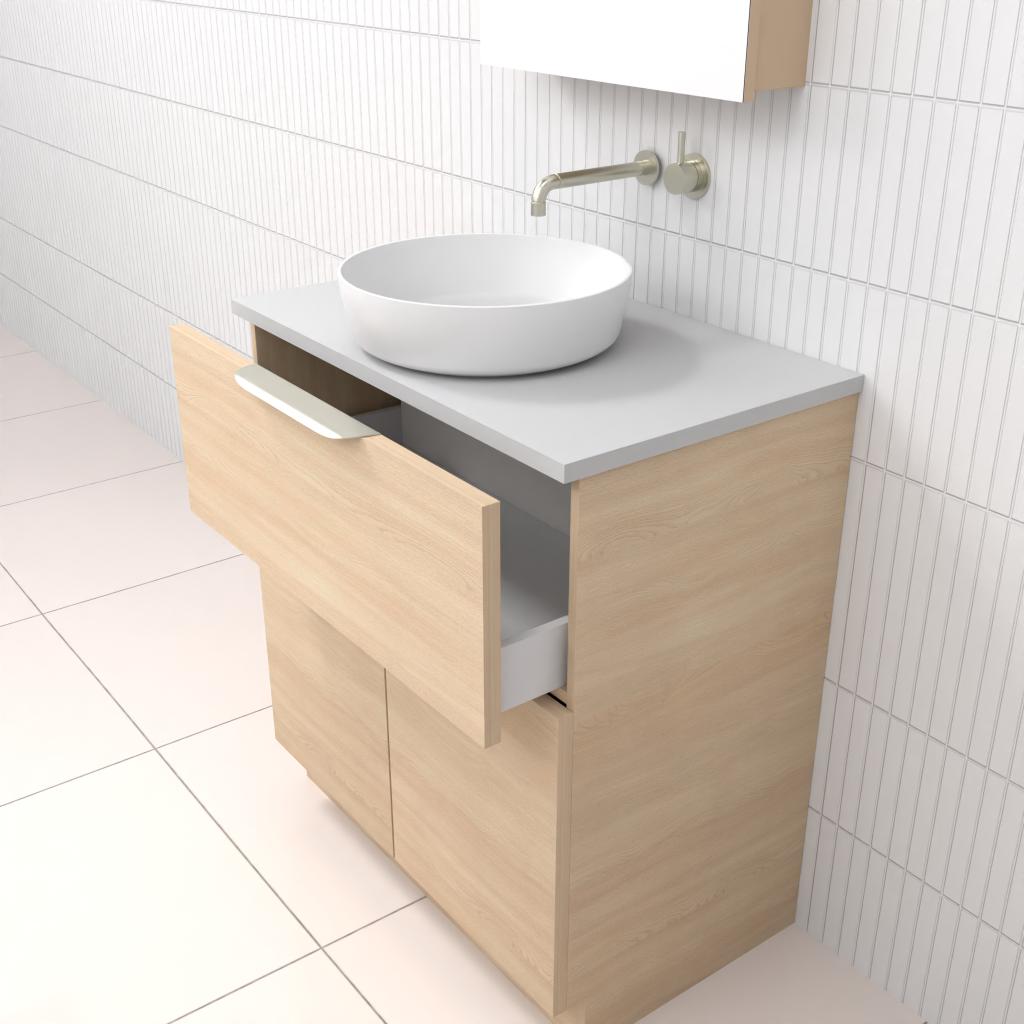 Marlee - 750mm Vero Oak Freestanding Vanity