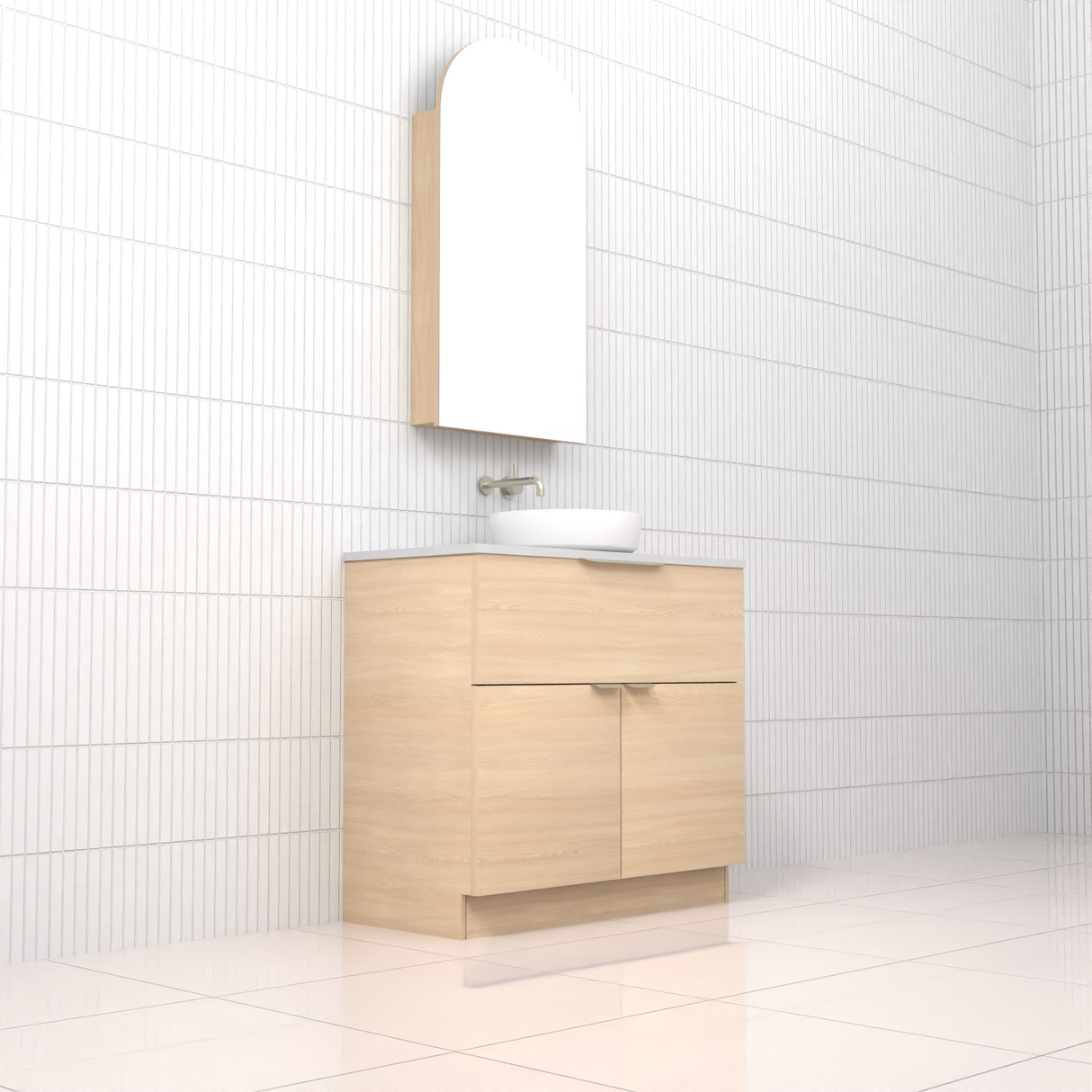 Marlee - 900mm Vero Oak Freestanding Vanity