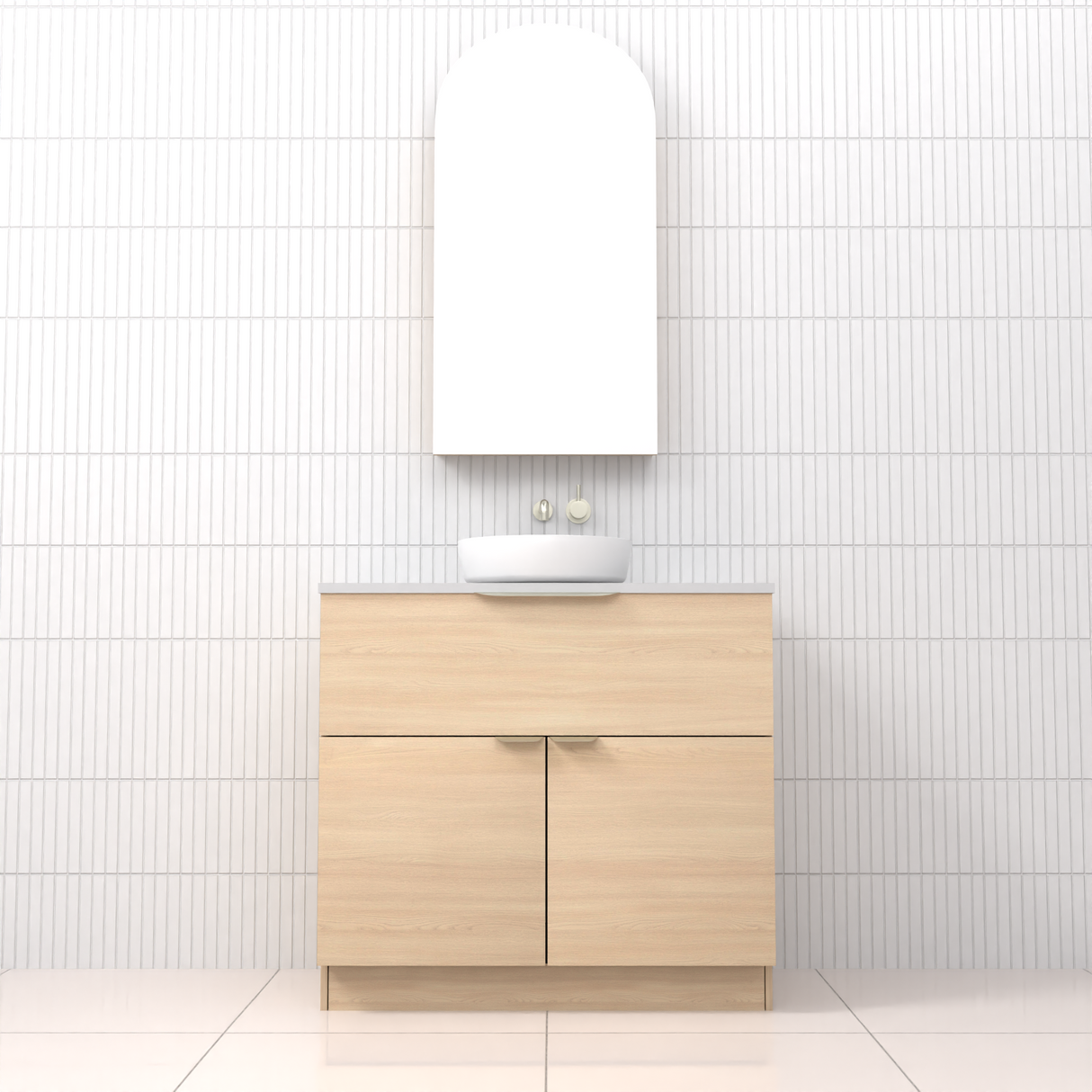 Marlee - 900mm Vero Oak Freestanding Vanity