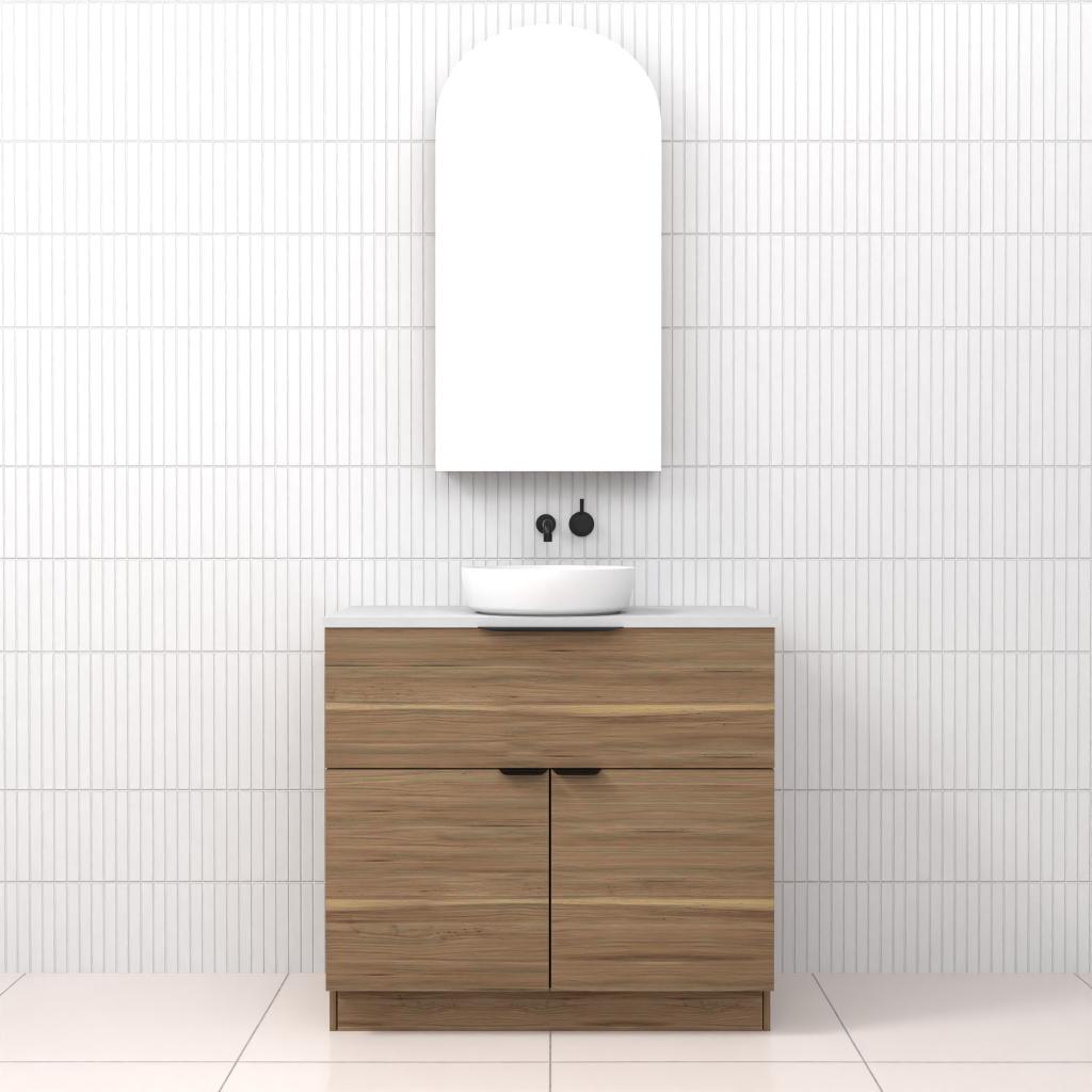Marlee - 900mm Tuscan Oak Freestanding Vanity