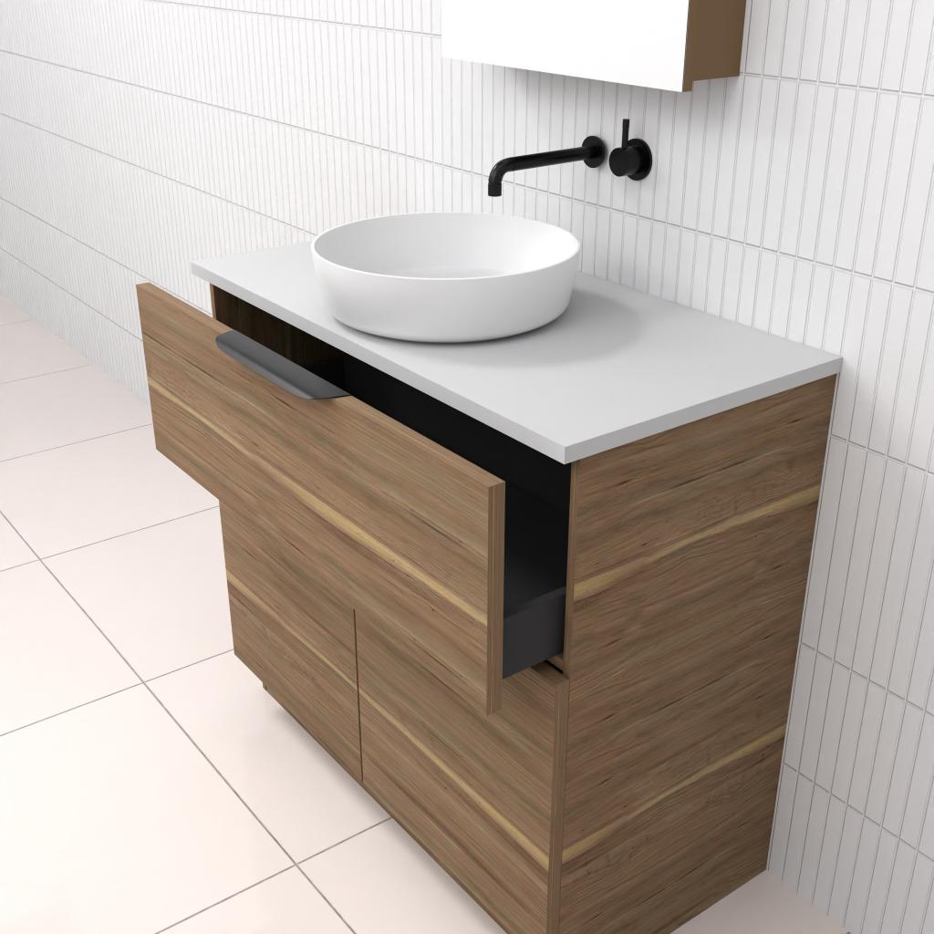 Marlee - 900mm Tuscan Oak Freestanding Vanity
