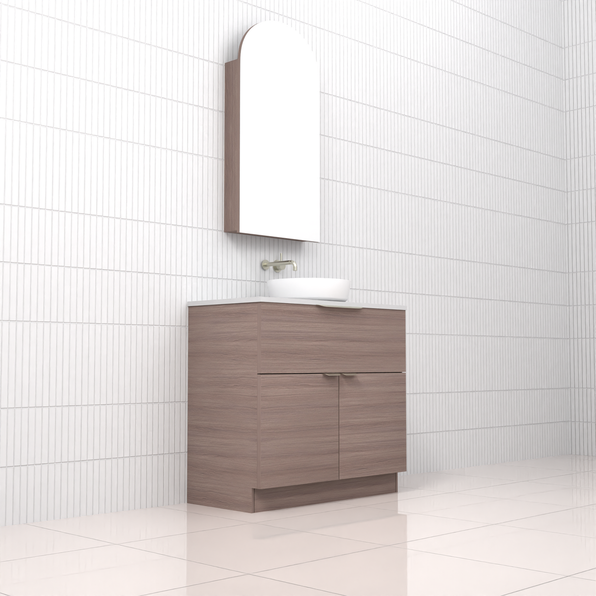 Marlee - 900mm Urban Oak Freestanding Vanity