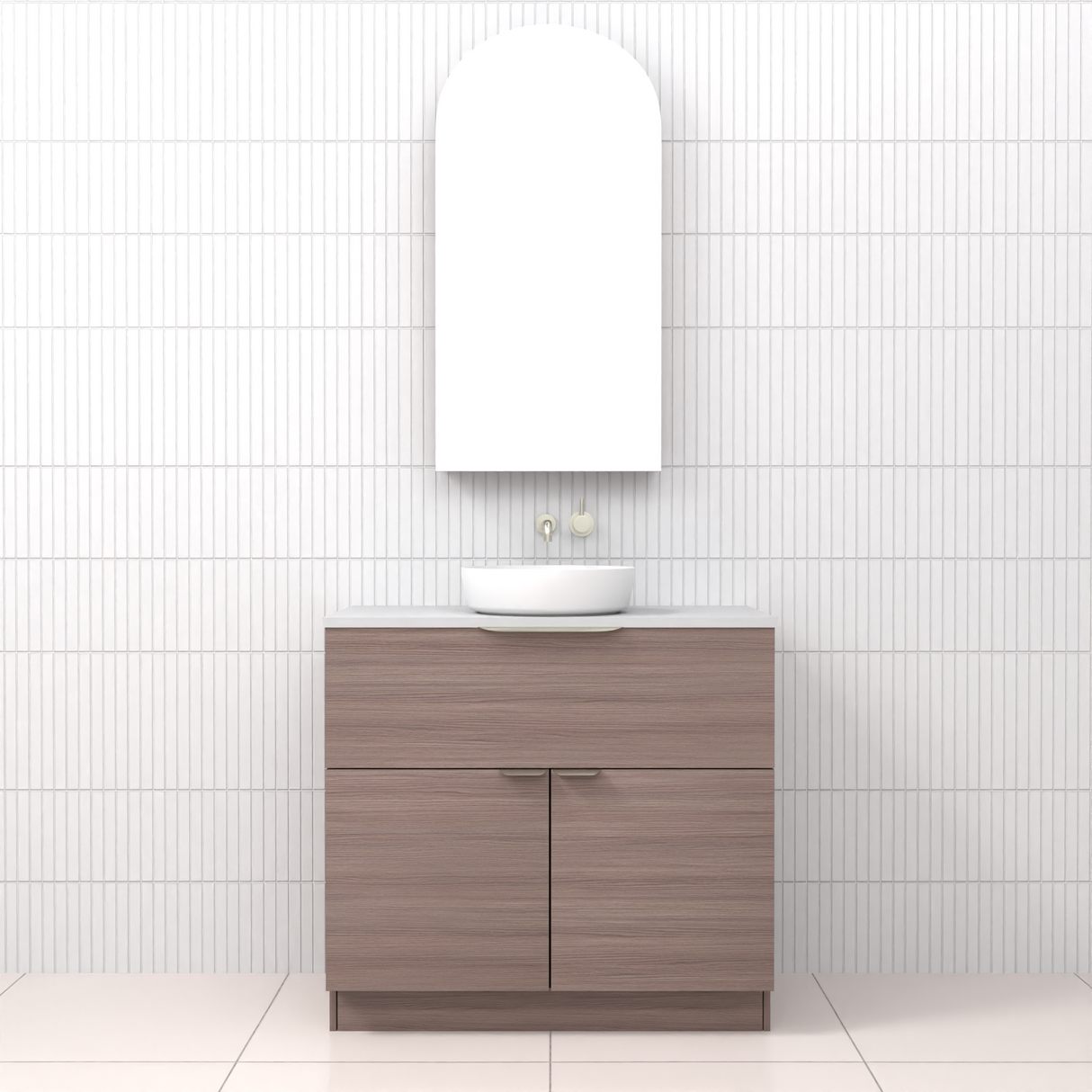 Marlee - 900mm Urban Oak Freestanding Vanity