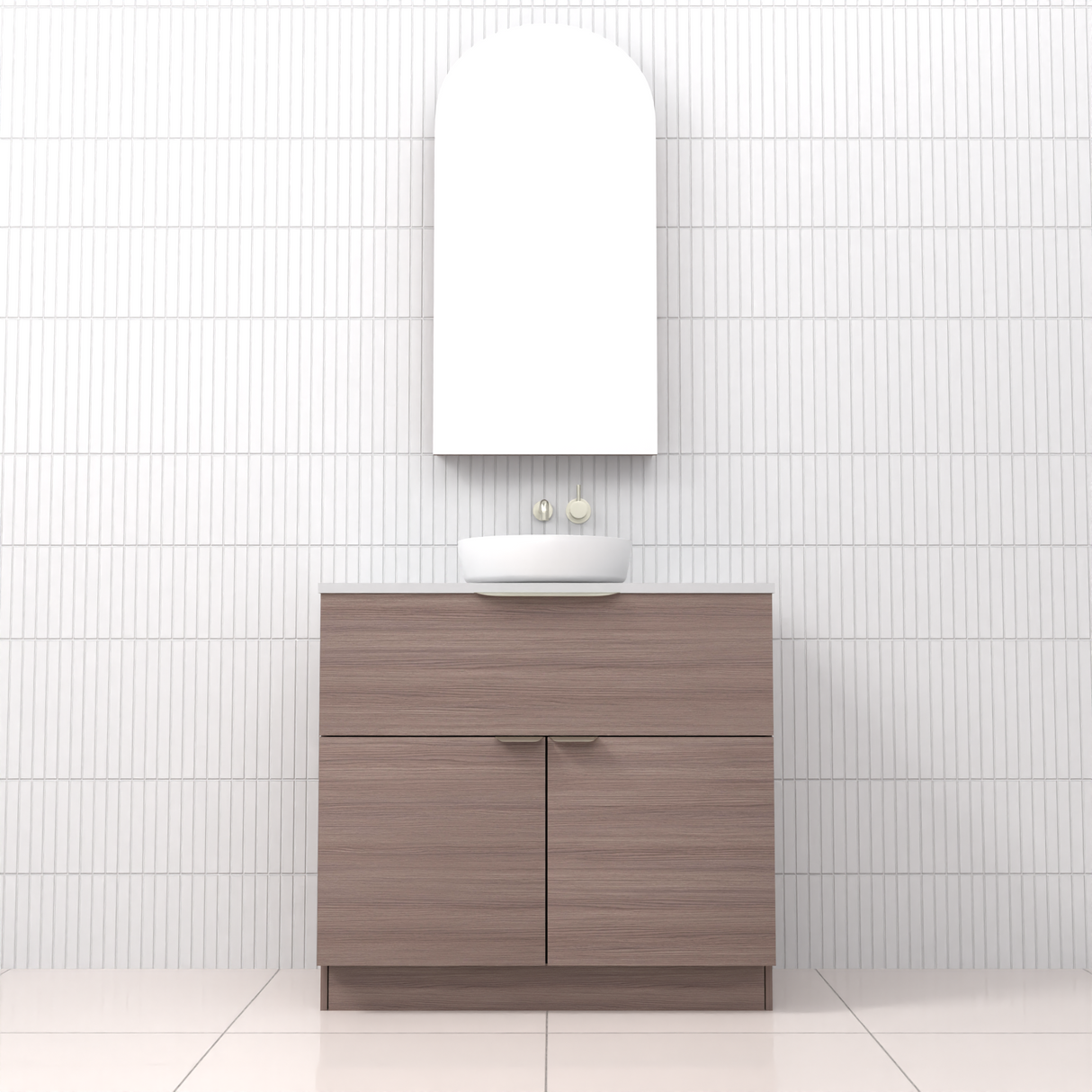 Marlee - 900mm Urban Oak Freestanding Vanity