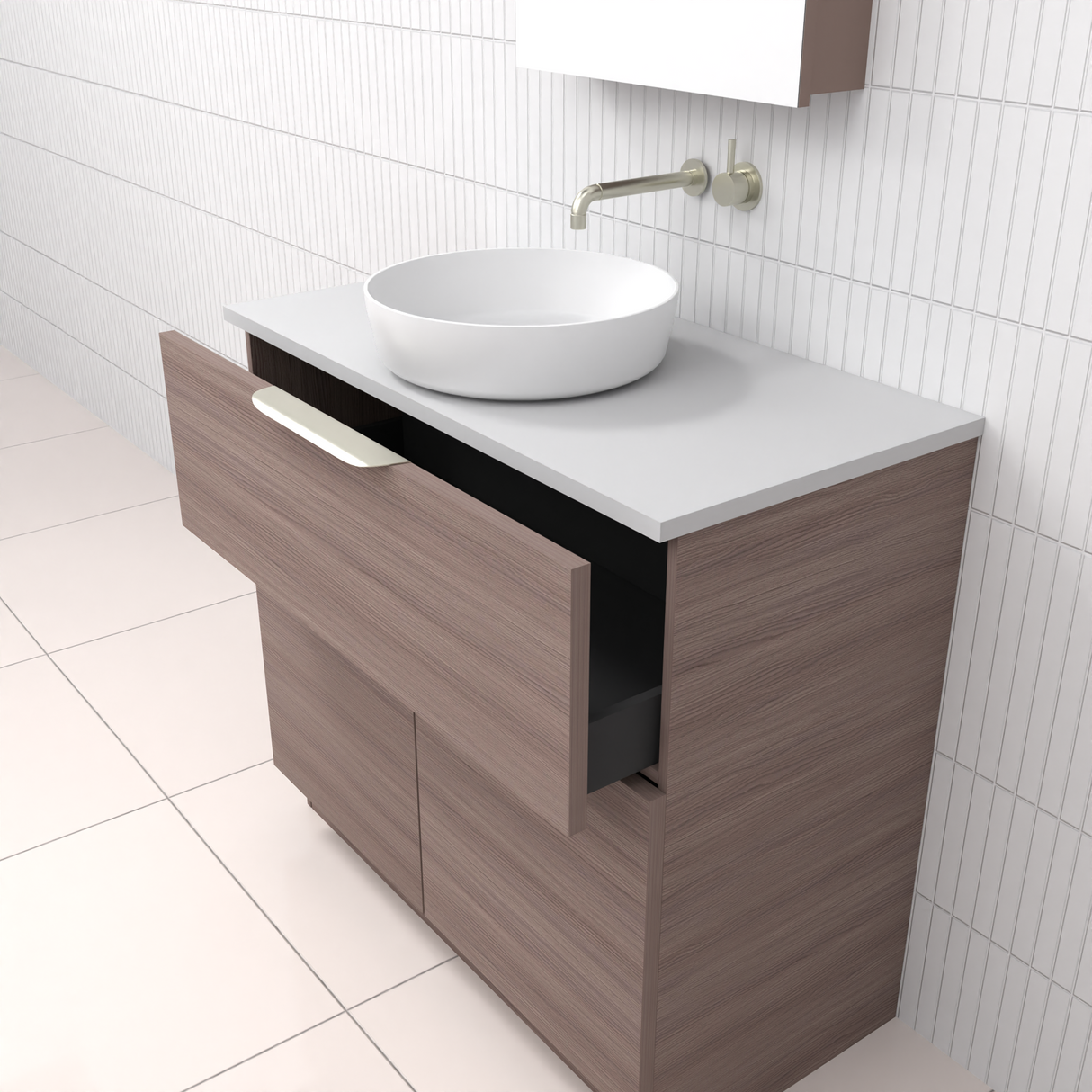 Marlee - 900mm Urban Oak Freestanding Vanity