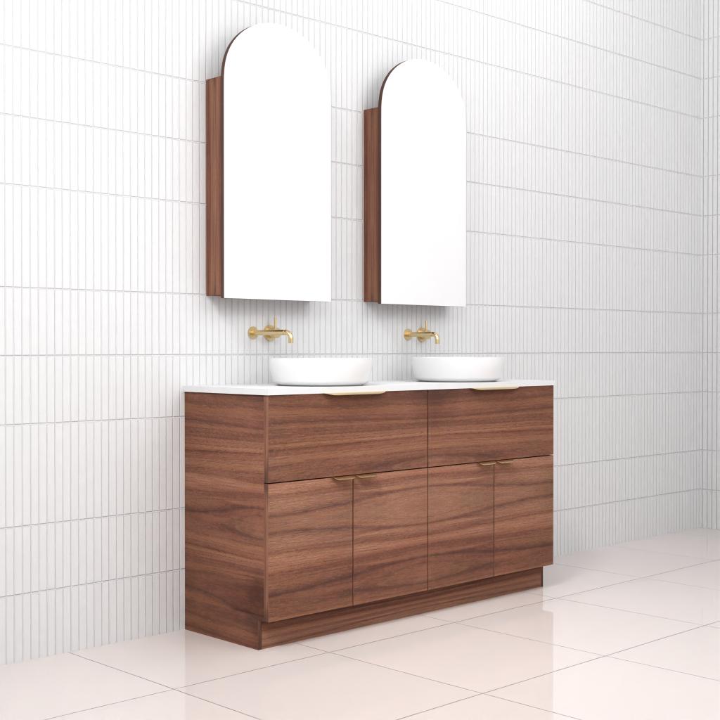 Marlee - 1500mm Walnut Freestanding Vanity