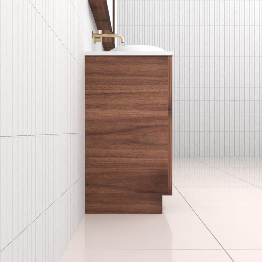 Marlee - 1500mm Walnut Freestanding Vanity