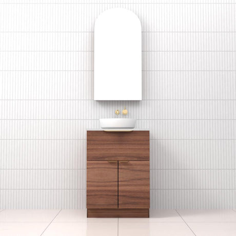 Marlee - 600mm Walnut Freestanding Vanity