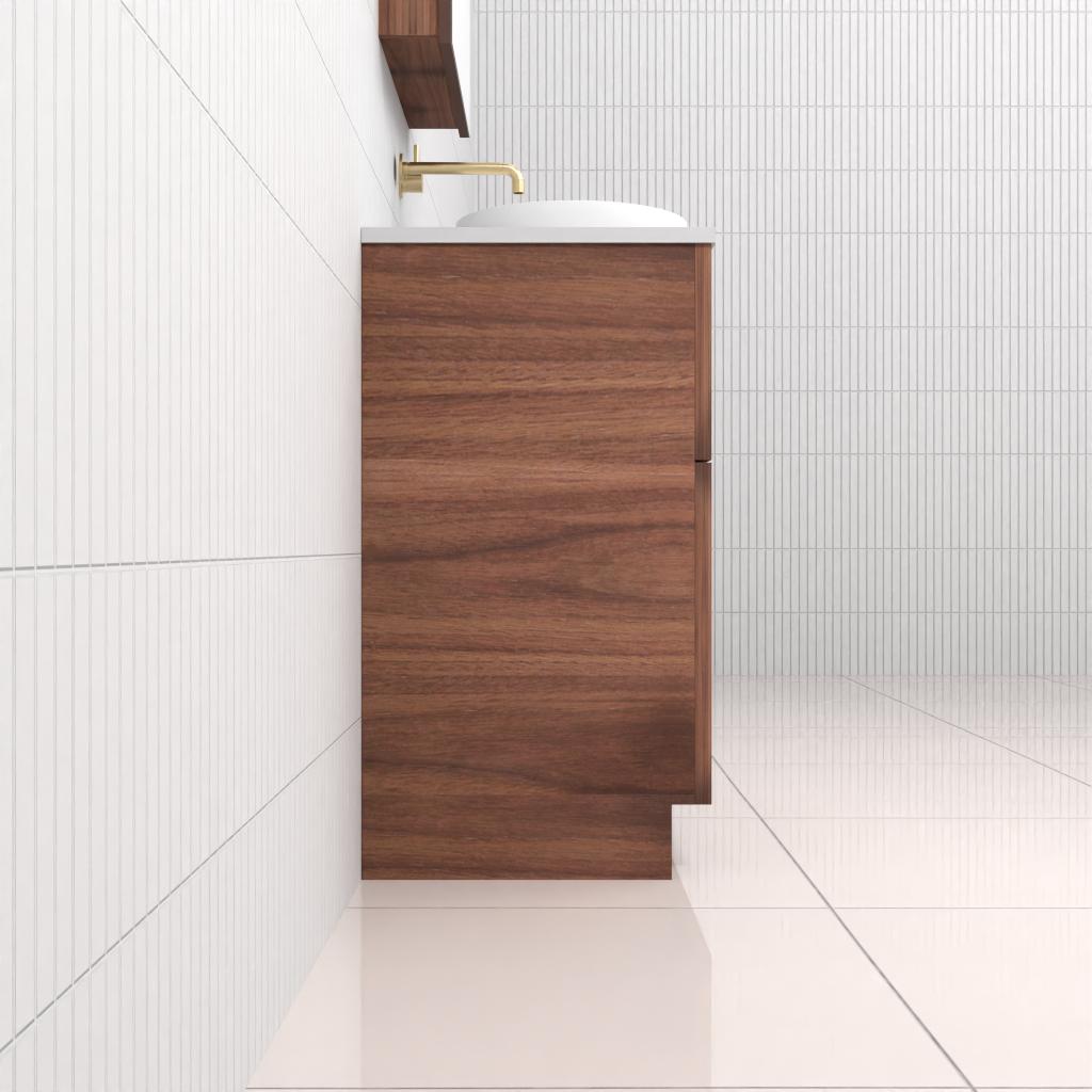 Marlee - 900mm Walnut Freestanding Vanity