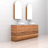 Celeste Duo - 1800mm Blackbutt Freestanding Vanity