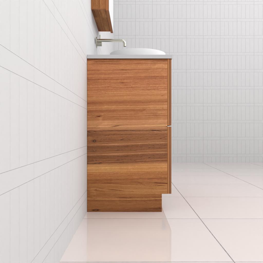 Celeste Duo - 900mm Blackbutt Freestanding Vanity