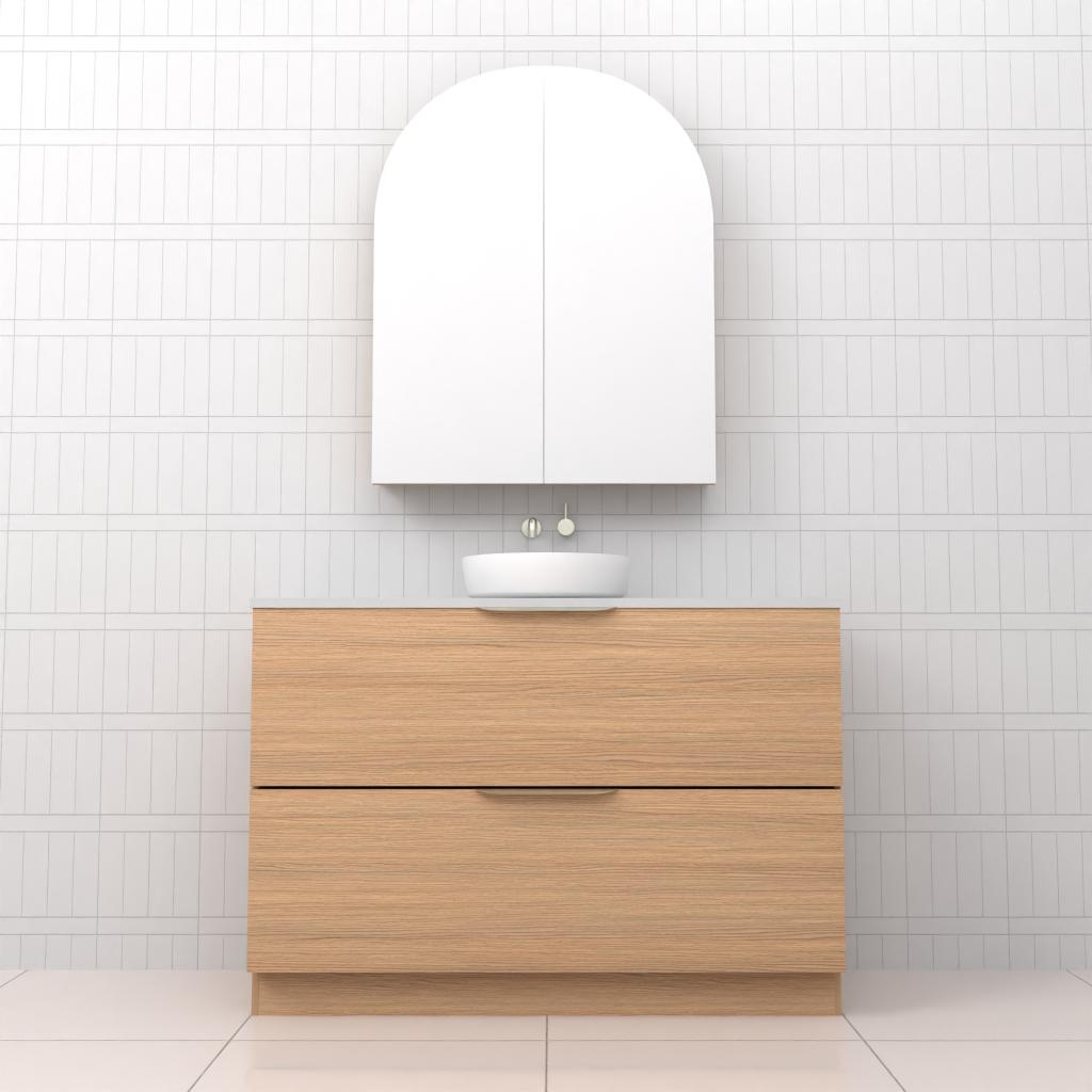 Celeste Duo - 1200mm Nordic Oak Freestanding Vanity
