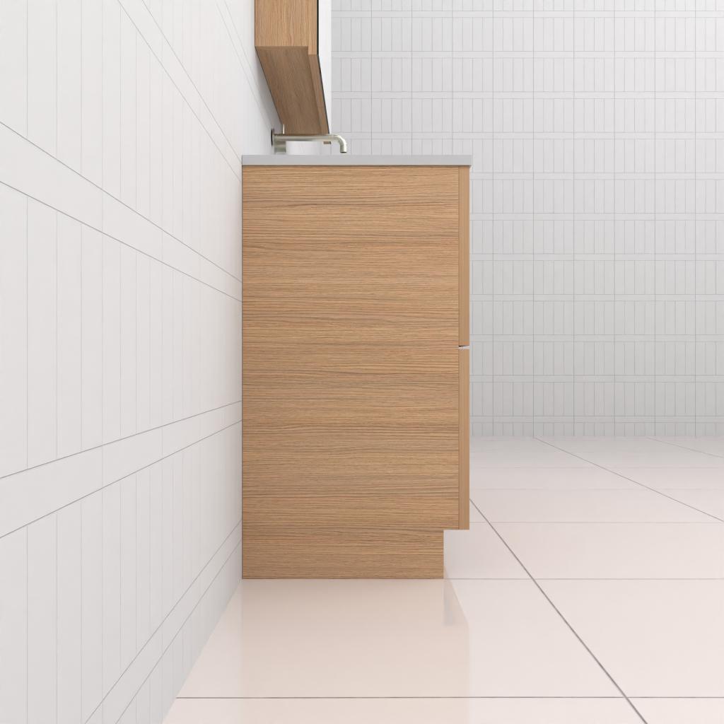 Celeste Duo - 1200mm Nordic Oak Freestanding Vanity
