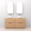 Celeste Duo - 1500mm Nordic Oak Freestanding Vanity