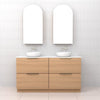 Celeste Duo - 1500mm Nordic Oak Freestanding Vanity