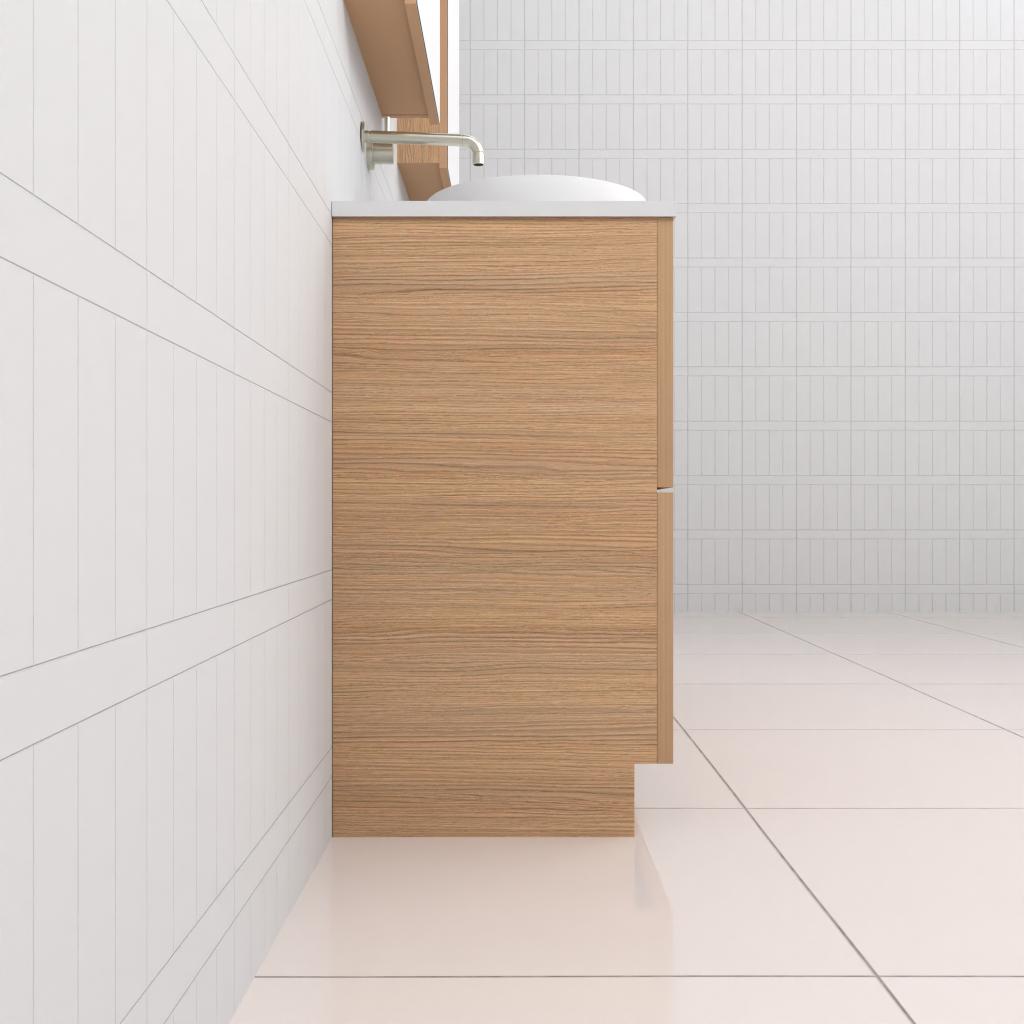 Celeste Duo - 1500mm Nordic Oak Freestanding Vanity