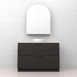 Celeste Duo - 1200mm Smoked Onyx Freestanding Vanity