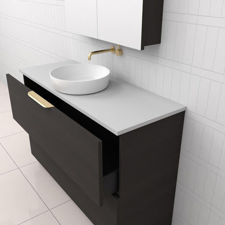 Celeste Duo - 1200mm Smoked Onyx Freestanding Vanity