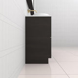 Celeste Duo - 1500mm Smoked Onyx Freestanding Vanity